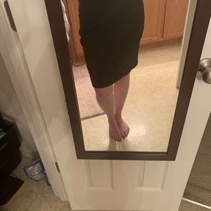 Limited Pinstriped Pencil Skirt